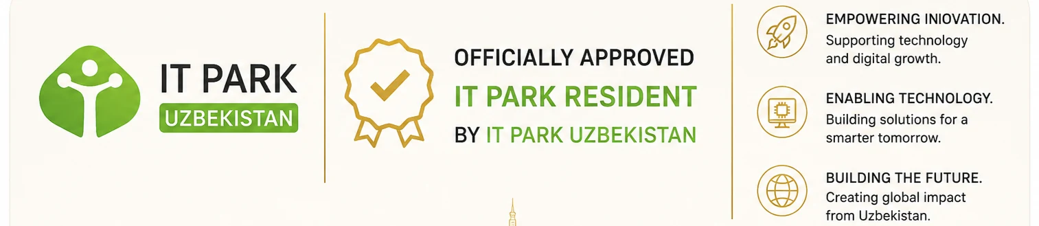 Officially approved IT Park Uzbekistan resident — Merahkie Silk Road MCHJ